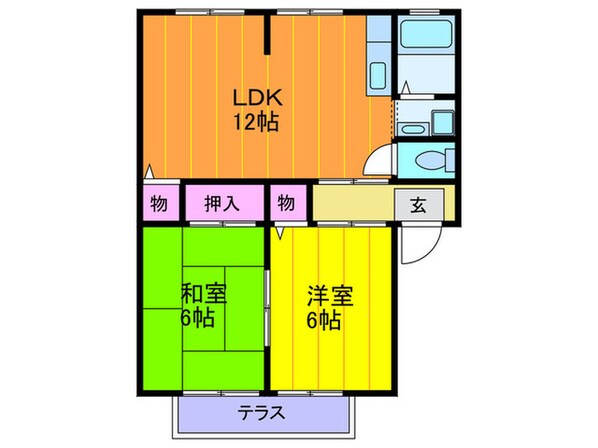 ローズハイツの物件間取画像